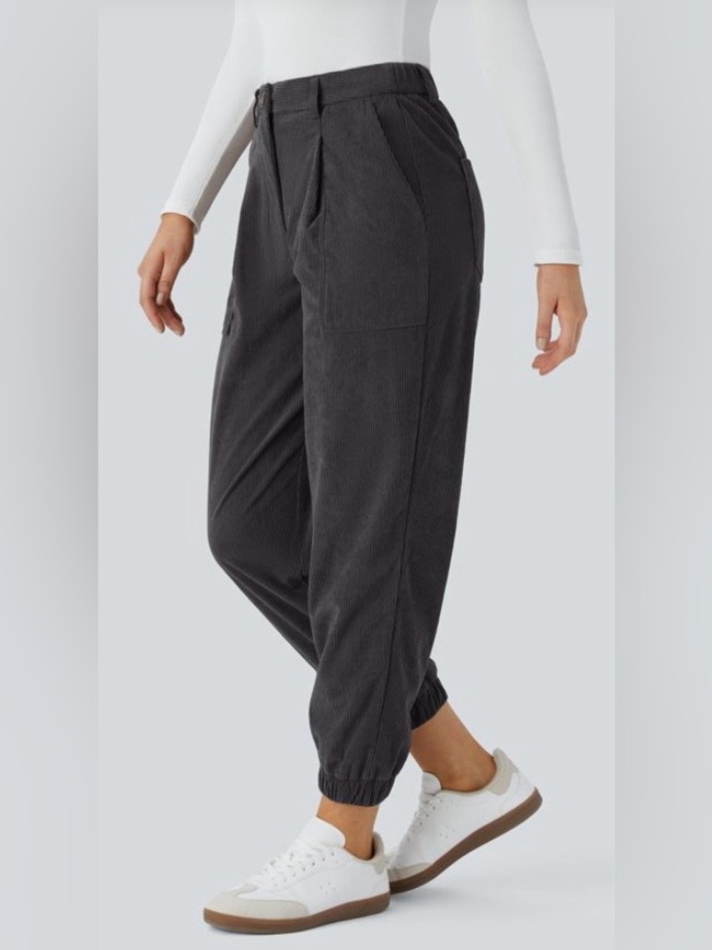 MEDIUM HALARA MIDRISE CORDUROY CASUAL JOGGERS